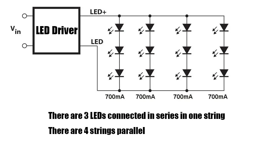 leds en serie y paralelo