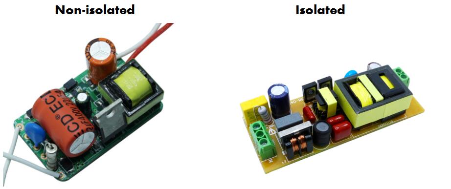 isolierter und nicht isolierter LED-Treiber
