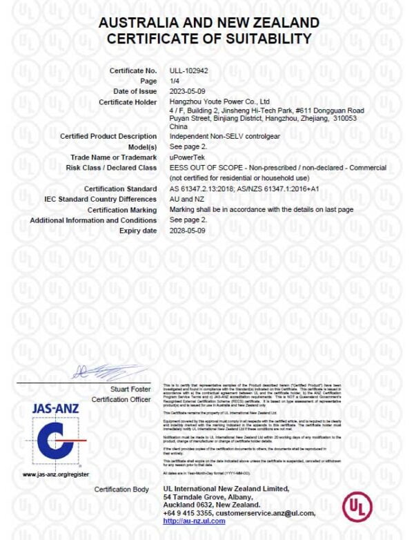 Led Rcm uPowerTek BLK and SLK Series 400W-1200W LED Driver RCM Certified ...