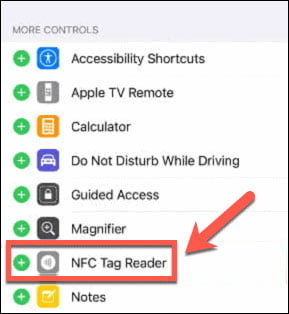 use nfc iphone add nfc tag reader